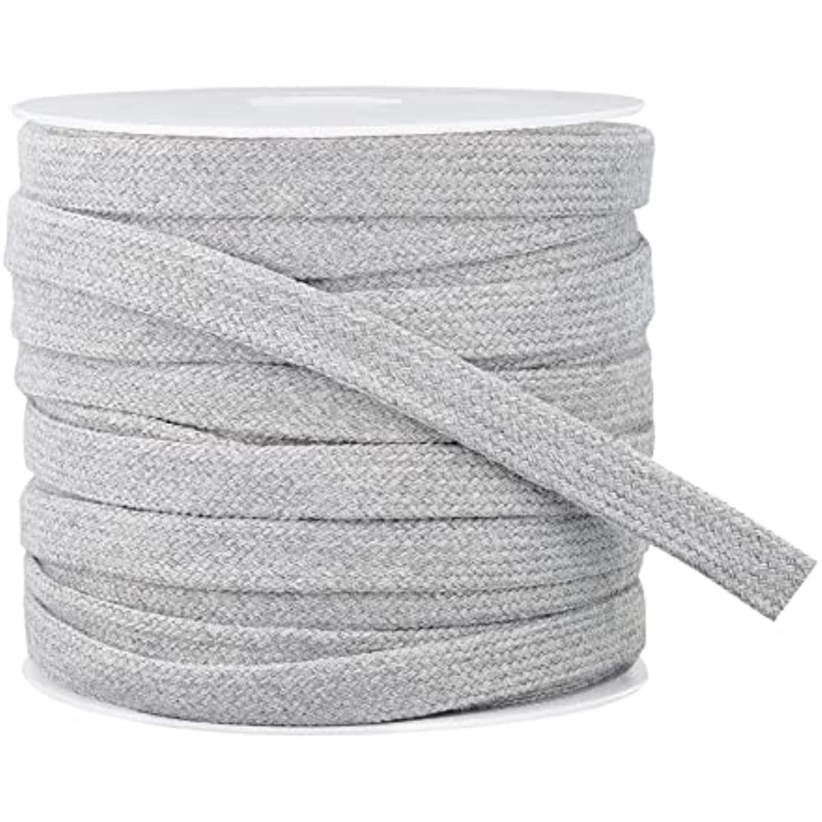 27 Yards Grey Flat Replacement Double Layer Soft Cotton Drawstring Cord for  Garment Accessories 